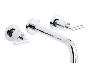Grupo de lavabo empotrado caño 22 cm